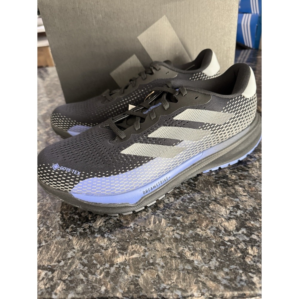 adidas‎ Supernova GORE-TEX Black Grey Cobalt Blue - ID6307 Sz 12 Shoes. Sneakers